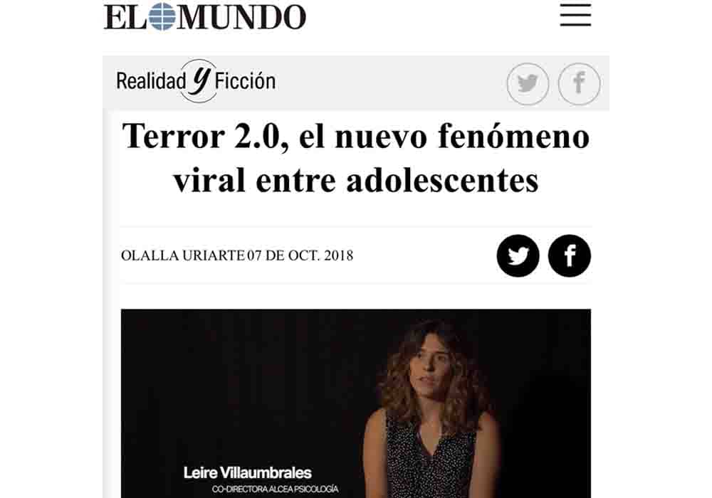 psicologos medios comunicacion EL Mundo fenomeno viral adolescentes