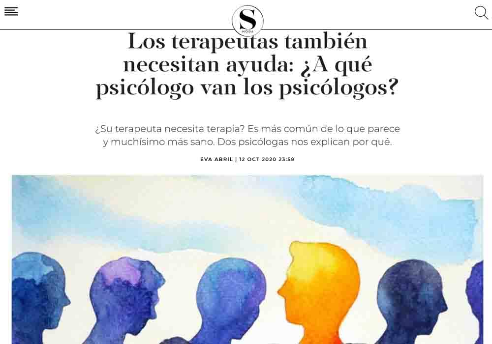 psicologos medios comunicacion El País Smoda terapeutas van al psicologo